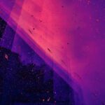 Abstract image with neony purple colors.